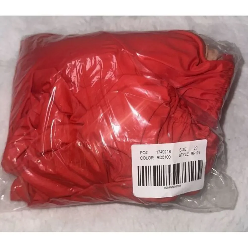 J Crew Women's Red Ruched Sweetheart One-Piece Swimsuit New Size‎ 22